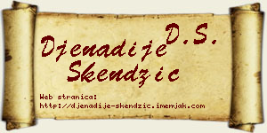 Đenadije Skendžić vizit kartica